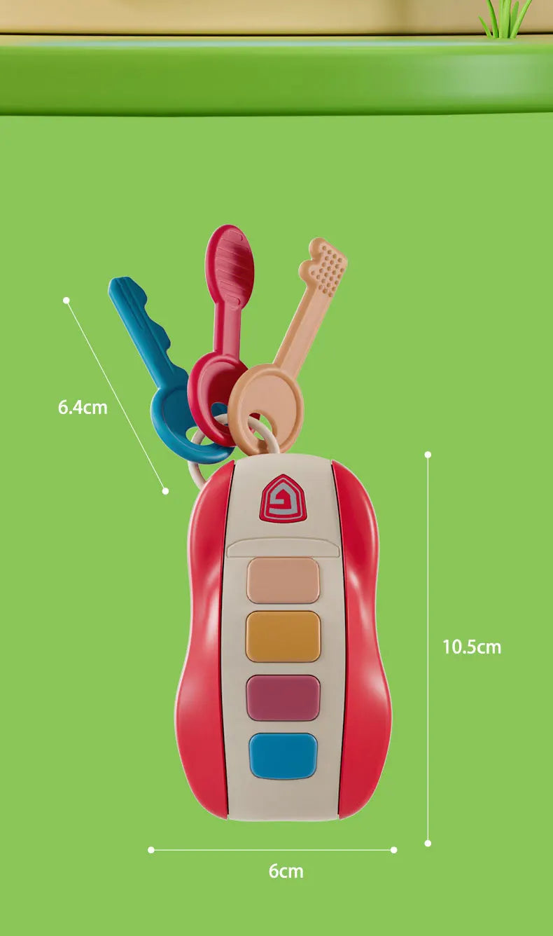 Music Car Key Baby Toys Pretend Play Simulated Car Key Smart Remote Car Voices Baby Educational Toys for Children Music Toy Gift Good Vibrations