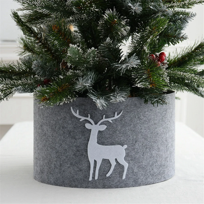 Tree Stand Christmas Tree Collar Skirt Mat Tree Foot Cover for Under Christmas Trees Decoration Christmas Tree Collar Good Vibrations