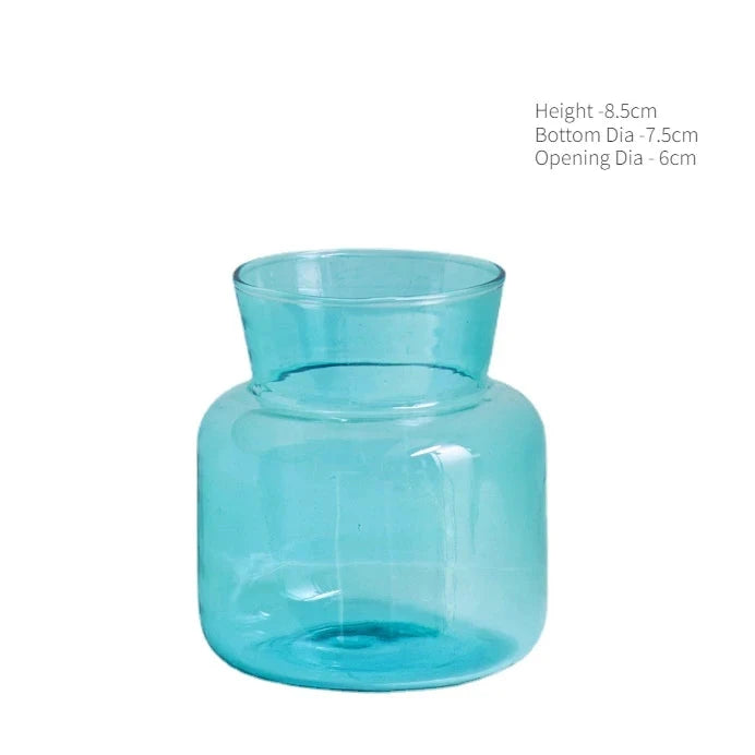 Nordic Mini Vase Creative Flower Vases Decorative Glass Bottles Wedding Centerpieces Home Decor Decoration Good Vibrations