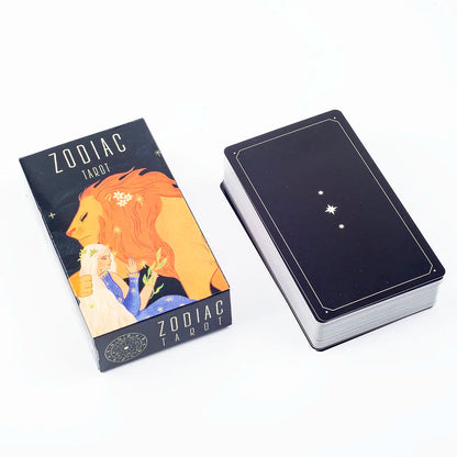 10.3x6cm Zodiac Tarot Cards for Fortune Telling And Divination Party Game Board Game Pack of 52 Unique Star Sign Cards Good Vibrations