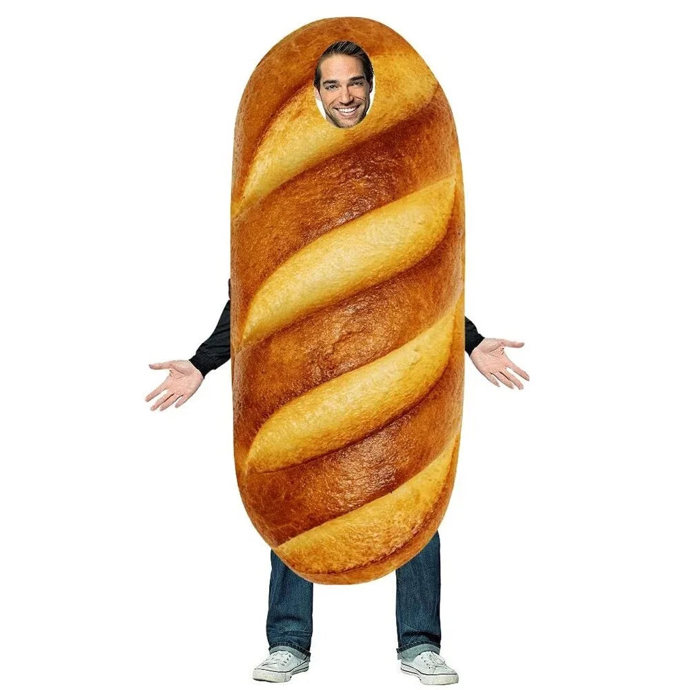Unisex Women Men Hot Dog Baguette Chili Cupcake Tuna Croissant Potato Pizza Donut Fancy Dress Up Adult Couple Halloween Costume Good Vibrations