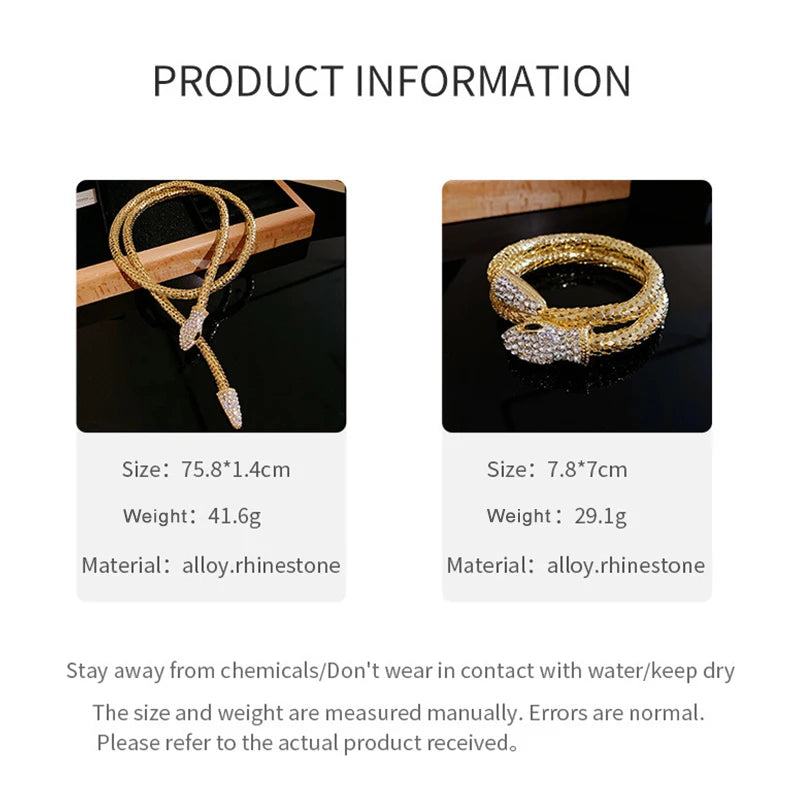 Popcorn Chain Snake Necklace Bangle For Women Punk Fashion Jewelry Party Accessories Designer New Styles Wholesales Gift 2023497 Good Vibrations