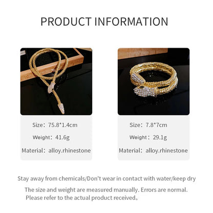 Popcorn Chain Snake Necklace Bangle For Women Punk Fashion Jewelry Party Accessories Designer New Styles Wholesales Gift 2023497 Good Vibrations