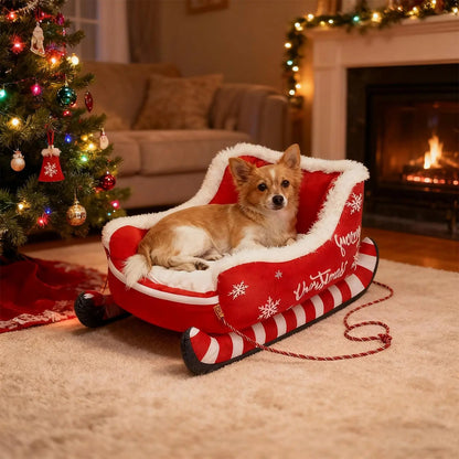 S/M Indoor Warm Dog Bed Pad Mat Warm With Non-slip Base Washable Dog Bed Christmas Sled Warm P et Dog Cat House Good Vibrations