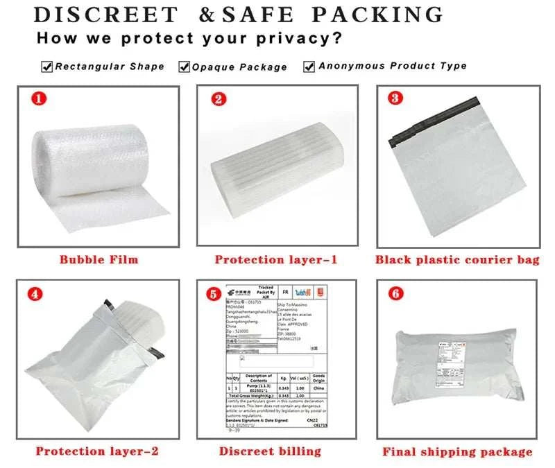 Discreet and safe packaging for QKKQ 1 Pair Female Metal Bondage Nipple Clamp.