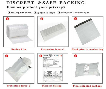 Discreet and safe packaging for QKKQ 1 Pair Female Metal Bondage Nipple Clamp.