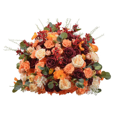 Orange Red Rose Artificial Flowers Wedding Table Decoration Road Lead Flower Ball Tbale Centerpieces Event Party Floral Props Good Vibrations