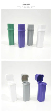 One-piece Flip-top Cigarette Case Kit with Two Holes and Lighter Storage Portable Storage Carrying Around Smoking Accessories Good Vibrations Adult Super Store