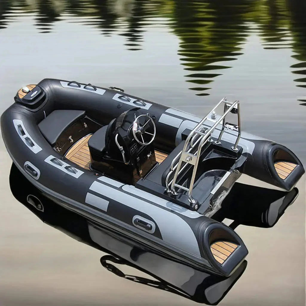 Rigid Hull Inflatable Yacht Rib Boat for Fishing and Sport Rowing Console Rescue Fiberglass Certified Aluminum Patrol Center Good Vibrations