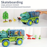 Dinosaur Transport Engineering Truck, Tyrannosaurus Rex Toy Vehicle, , Dinosaur Eggs, Children's Toy Vehicle Good Vibrations