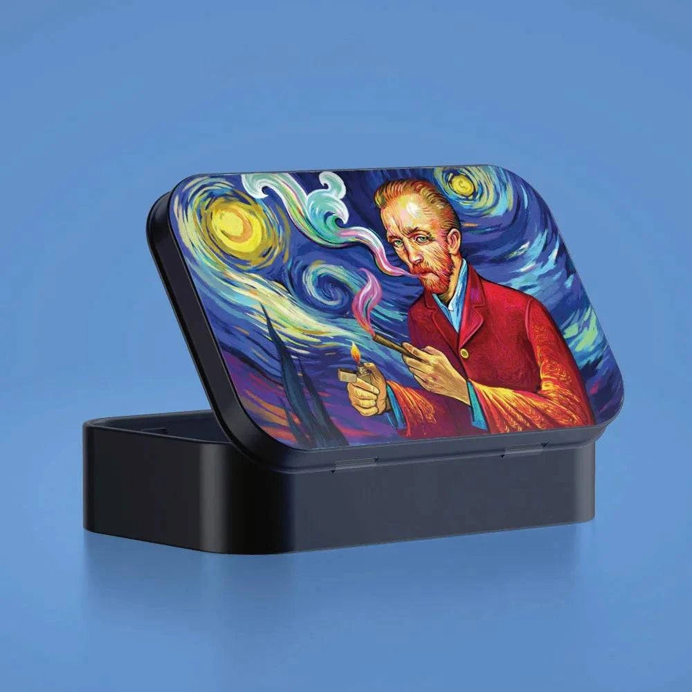 Tinplate Cigarette Case Tobacco Storage Box Humidor Rolling Paper Box Jewelry Candy Coin Key Organizer Flip Gifts Sealed Good Vibrations Adult Super Store
