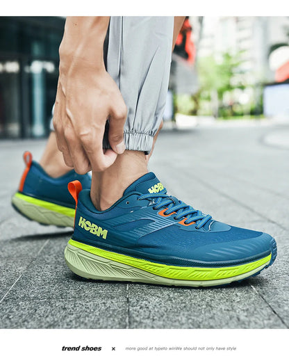 Men's Shoes Sneakers Running Shoes for Men Unisex Women Casual Walking Lace-up Training Lightweight Dark Blue Fashion Lifestyle Good Vibrations