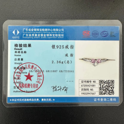 925 Sterling Silver Red Heart-shaped Ring Earrings Necklace Charm Sparkling Women's Jewelry Gift Fashion Light Luxury Making Good Vibrations