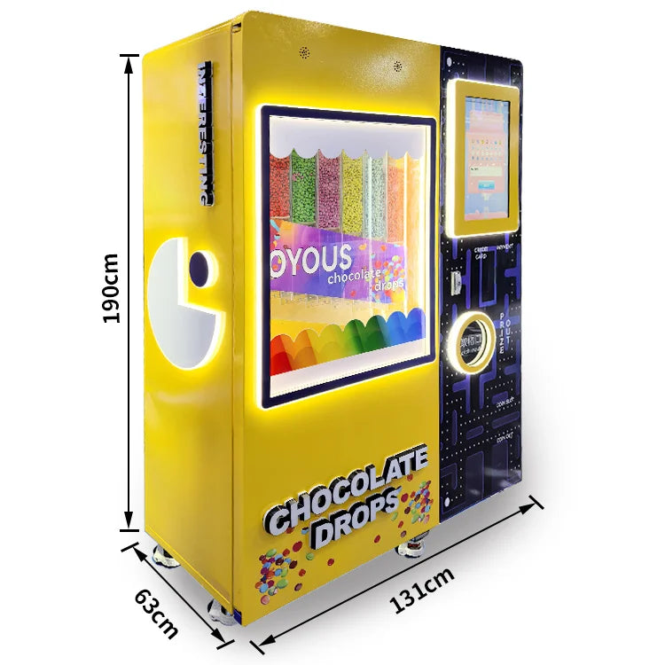 Self Service Popular Multi Flavoured Delicious Chocolate Sugar Beans Candy Vending Machine Fully Automatic Candy Dispenser Good Vibrations