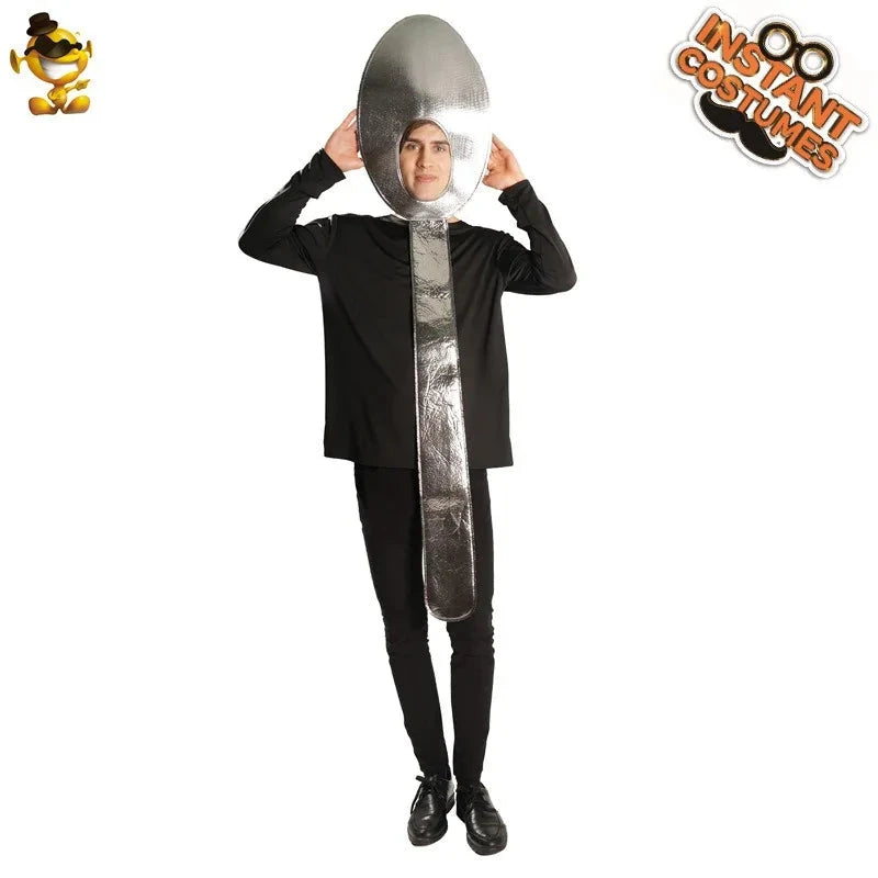 Halloween Couple Funny Men's and Women's Tableware Costumes Makeup Ball Stage Performance Costumes Cosplay Costumes Good Vibrations