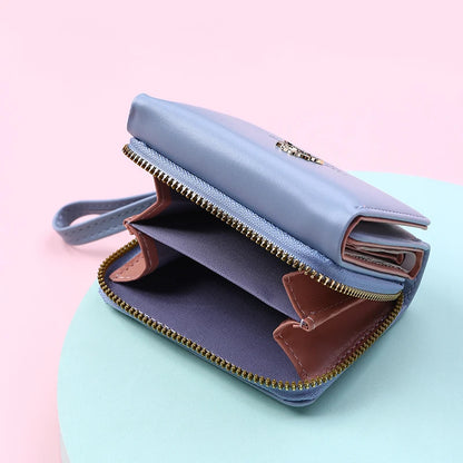 Luxury Brand Women's Small Wallet Female Card Holder Short Wallets with Coin Purse for Woman Ladies PU Leather Hasp Mini Clutch Good Vibrations