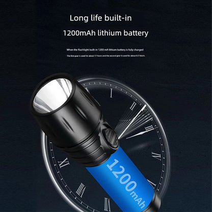 Duration Power Power Torch For Home Rechargeable Super Bright Outdoor Small Portable Long Shot Mini Kids for the Elderly and Children Good Vibrations