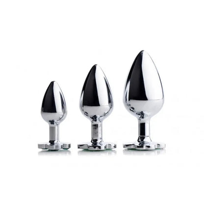 Lucky Clover Gem Anal Plug,S/M/L Size Four Leaf Clover Stainless Steel Crystal Jewelry Anal Butt Plugs Good Vibrations Adult Super Store