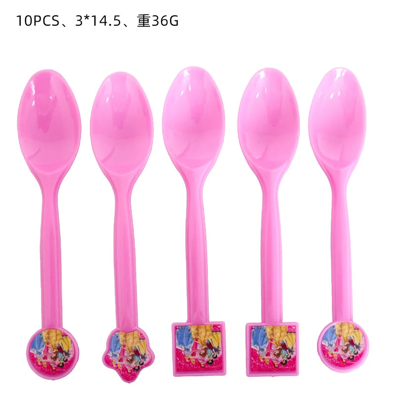 Princess Party Decorations Kids Girls Birthday Supplies Include Paper Cup Plate Napkin Balloon Banner Tablecloth Cake Topper Good Vibrations