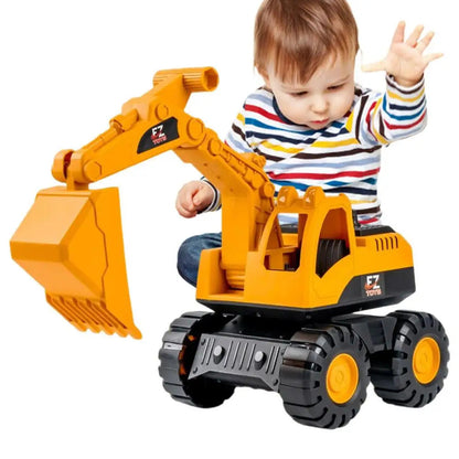 Excavator Toy Inertia Driving Excavator For Kids Construction Fleet Toddler Early Education Construction Vehicles Toys Good Vibrations