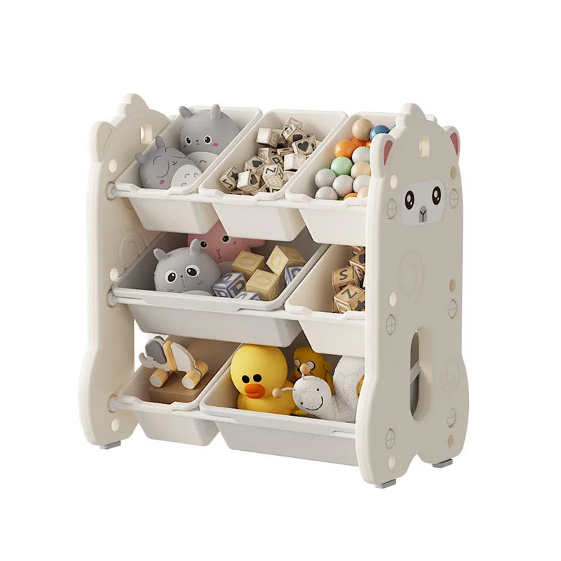 Children's toy storage  large capacity classification multi-layer storage rack baby locker Shelf organizer Children's bookshelve Good Vibrations