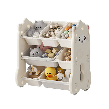 Children's toy storage  large capacity classification multi-layer storage rack baby locker Shelf organizer Children's bookshelve Good Vibrations