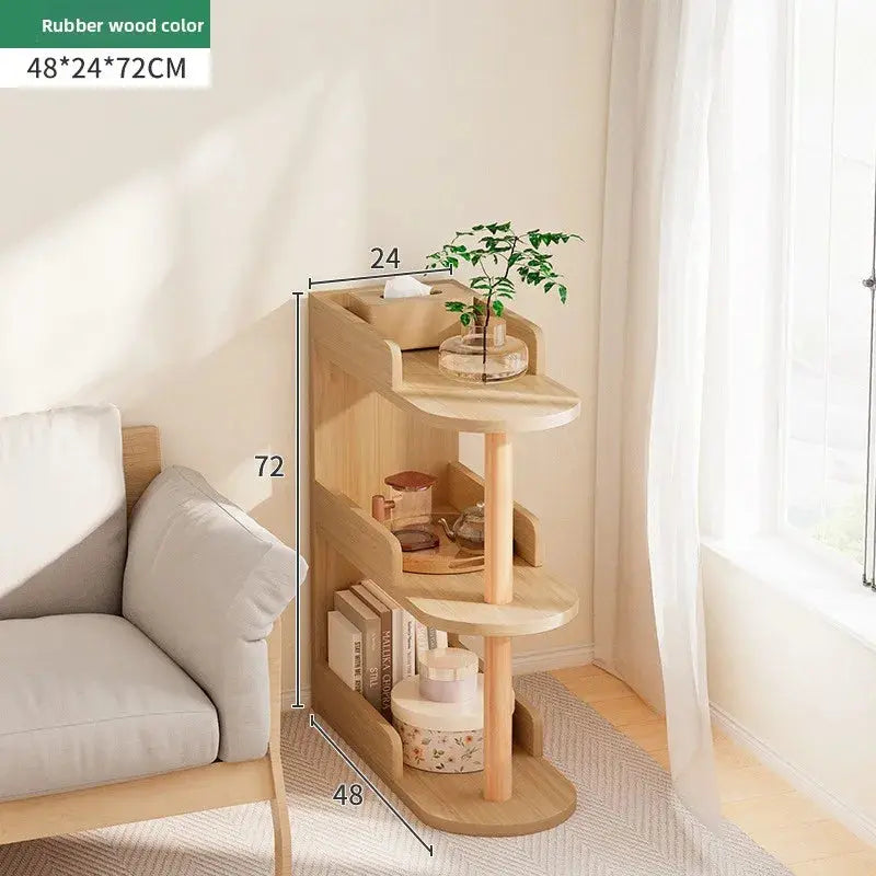 Bedroom bedside clip gap storage shelf storage cabinet small bookshelf floor rack Good Vibrations