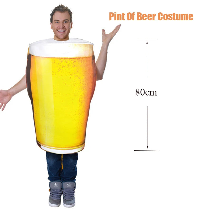 Unisex Women Men Hot Dog Baguette Chili Cupcake Tuna Croissant Potato Pizza Donut Fancy Dress Up Adult Couple Halloween Costume Good Vibrations
