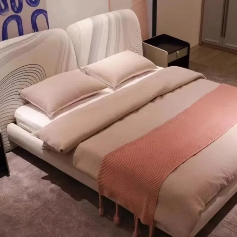 King Kids Bed Japanese Luxury Headboards Frame Bed Dressers Sleeping Muebles Para El Hogar Bedroom Furniture Accessories Good Vibrations