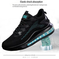 Men's sneakers with air cushions, stylish spring new style, knitted stimulating and breathable soft soles, men's casual sneakers Good Vibrations