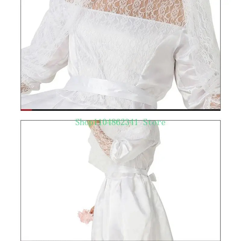 Funny Male Bride Costume Funny Comedy Costume Outfits Mens Bride Drag Queens Groom Costume for Stag Do Hen Night Party Good Vibrations