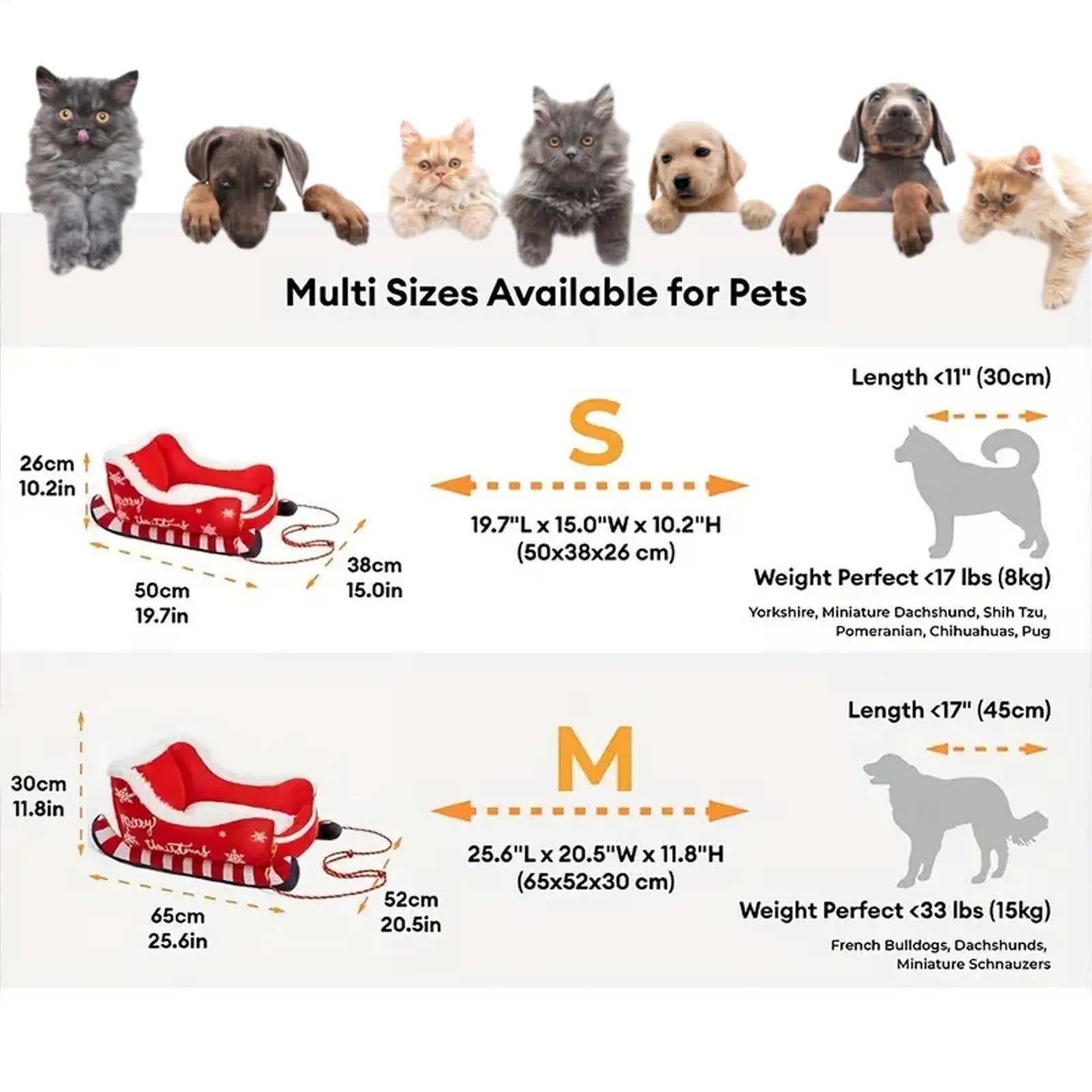 S/M Indoor Warm Dog Bed Pad Mat Warm With Non-slip Base Washable Dog Bed Christmas Sled Warm P et Dog Cat House Good Vibrations