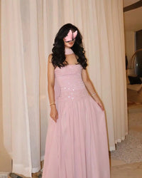 Customized Straight Prom Dresses Sleeveless Strapless Pleated Beadings Floor Length Formal Occasion Evening Dresses Good Vibrations