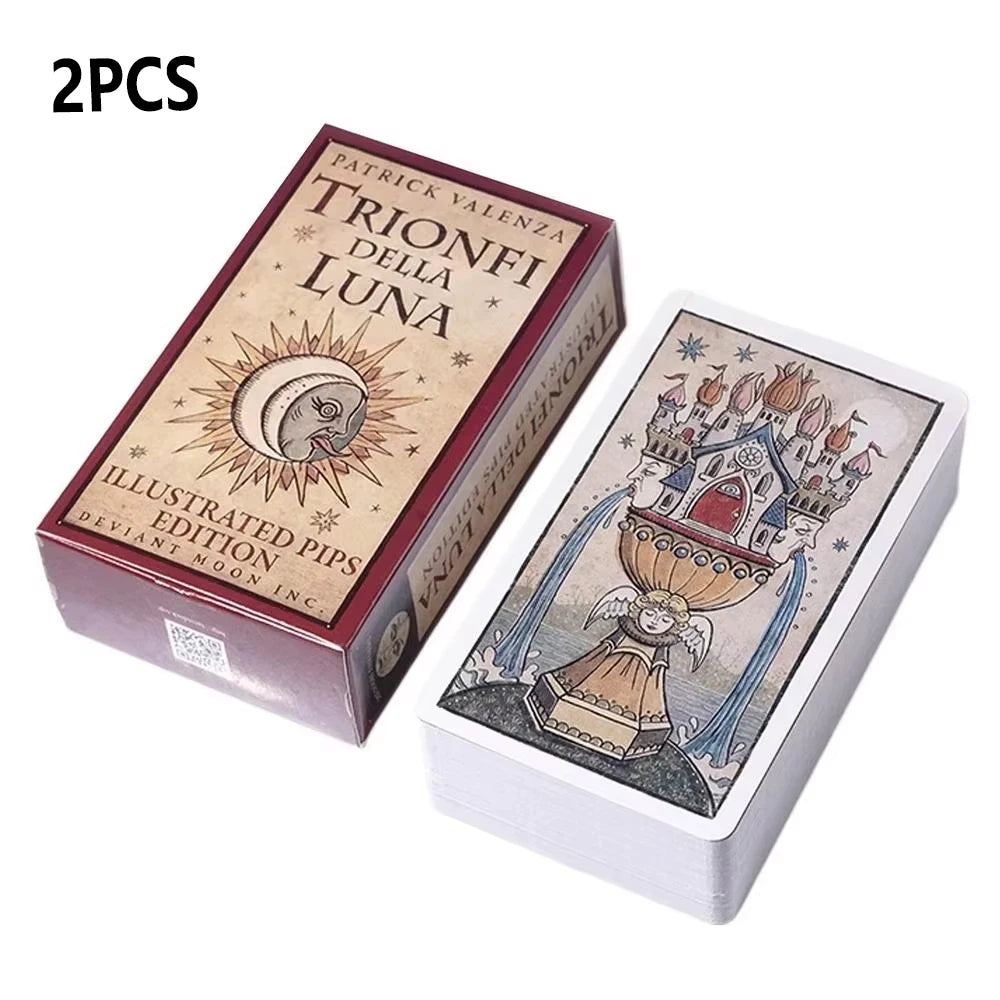 Vintage Tarot Tarot Deck Classic Tarot Cards Decks Divination of Destiny Playing Cards Complete English for Beginners Meeting Good Vibrations