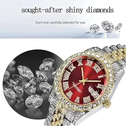 Fashion Full Iced Out Watch for Men Multiple Colors Hip Hop Mens Watch Fashion Cool Bling Diamond Luxury Mens Watches Clock Good Vibrations