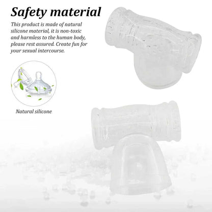 AV Vibrator Head Cap Magic Wand Attachment made of natural silicone material.