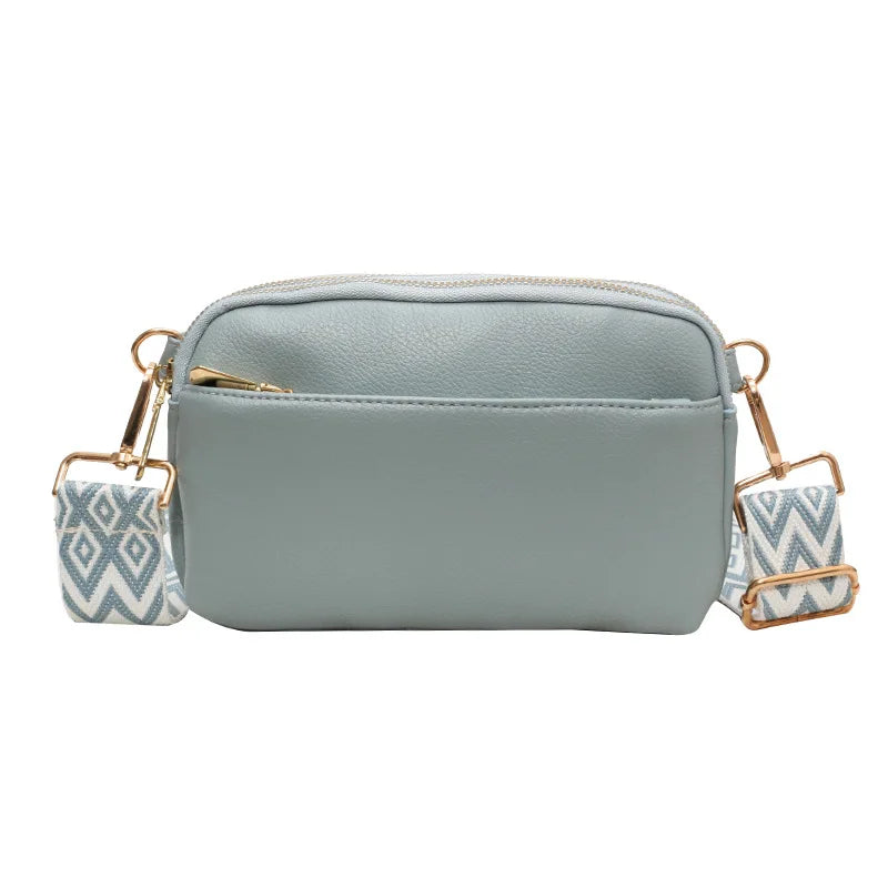 Motorcycle Simple Solid Color Crossbody Bag Shoulder Bag, Women Casual Handbag,Fashionable PU with Phon E Wallet Good Vibrations