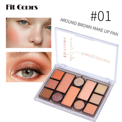 Pearl Matte Eye Shadow Makeup Palette 12 Colors Blusher Powder For Face And Eyebrow Beauty Cosmetic Good Vibrations