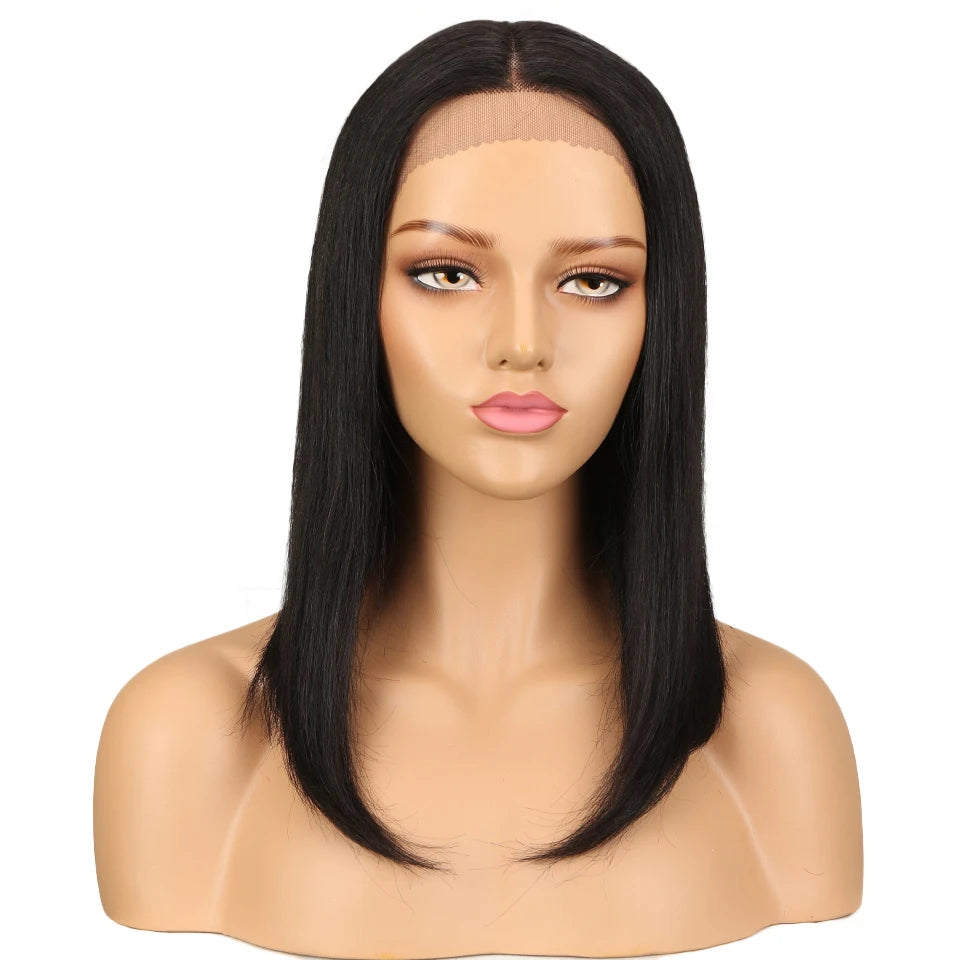 Sleek Lace Human Hair Wigs For Women Straight Bob Brazilian Hair Wigs Long Brown Red Colored T Part Lace Wigs Real Woman Wigs Good Vibrations