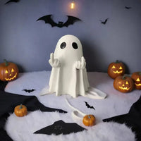 New Cute Cute Ghost Statue Ghosts Small Scary Ghost Figurines Halloween Home Decorations Coffee Table Centerpieces Shelf Good Vibrations