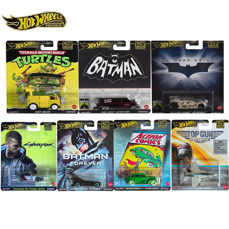 Mattel Hot Wheels 1/64 HXD63 Series Porsche 911 ActionComics Batman Collectible Car Toys Diecast Vehicle Good Vibrations