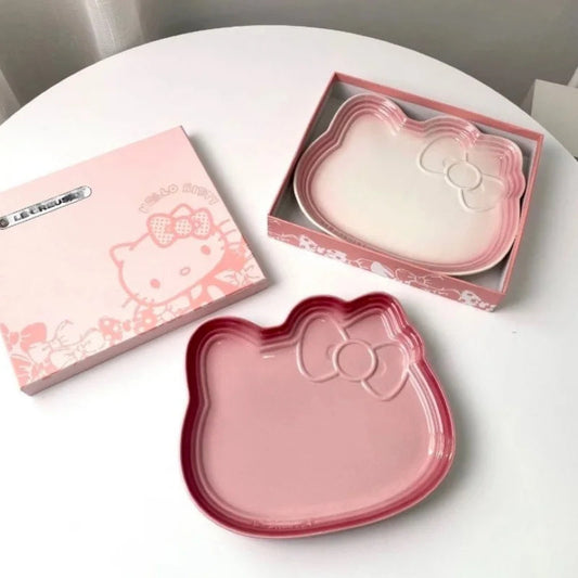 Hot Sale Ceramic Dinner Plate Tableware Bow Tie Shaped Dinner Plate Rice Bowl Cups And Saucers Set To Friend Sends Holiday Gifts Good Vibrations