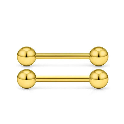 14G Tongue Rings Surgical Steel Straight Barbell Nipplerings Nipple Body Piercing Jewelry Long Barbell Bridge Tongue Rings Good Vibrations