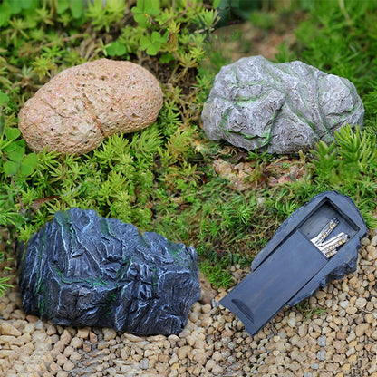 Sight Secret Rock Stone Shape Key Safe Box Hidden Storage Compartment For Home Garden RV Spare Keys Safes Free Gift Zipper Bag GOOD Vibrations Adult Super Store