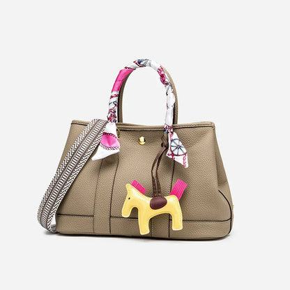 Elegant Ladies Leather Tote Bag Luxury Brand Women's Crossbody Shoulder Bag Fashionable Designer Inspired Handbags Good Vibrations