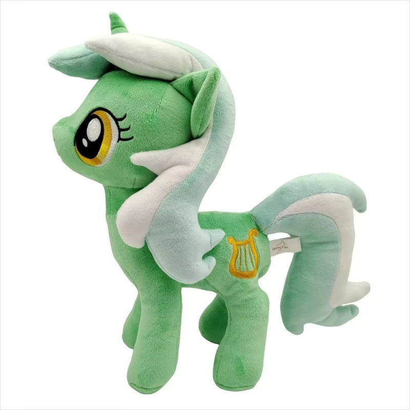 Anime DJ Pon-3/Vinyl Scratch Horse Plush Doll Stuffed Toys 25-30CM Good Vibrations