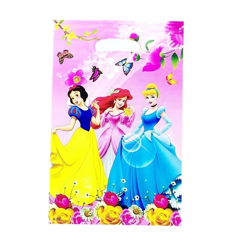 Princess Party Favor Girls' Happy Birthday Banner Princess Pinata Fillers Mask Stickers Disposable Tableware Set Decorations Good Vibrations