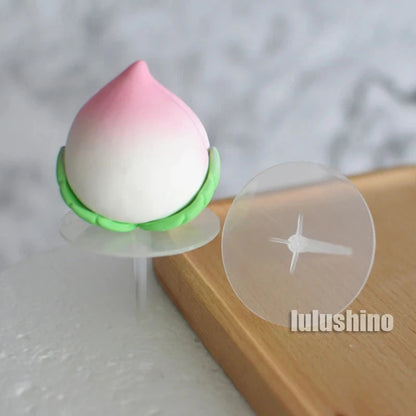 Baking Decoration Birthday Cake Ornaments Plastic Transparent Bottom Bracket Food Grade Cake Top Cream Isolated Laminated Nails Good Vibrations