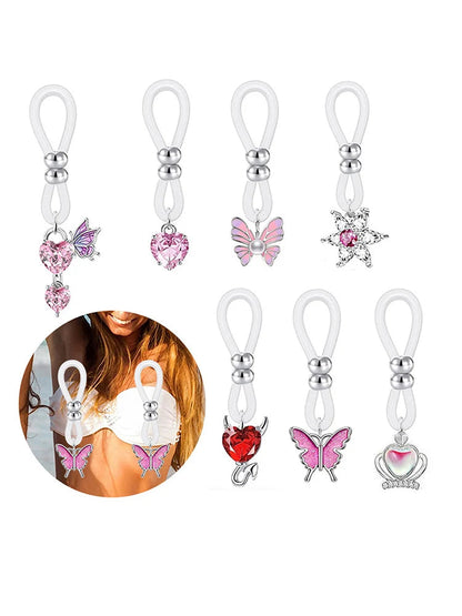 Sexy Women Piercing Rings Bra Nipple Hoops Butterfly Nipple Ring Nipple Piercing Body Jewelry Body Piercing Nipple Bar Rings Good Vibrations
