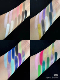 Anthemy 10 Color Eyeshadow Palette Matte Shimmer Chameleon Waterproof Long-Lasting Pearly Shiny Metal Eye Shadow Palette Make-up Good Vibrations